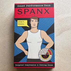 SPANX Men's White Zoned Performance Tank